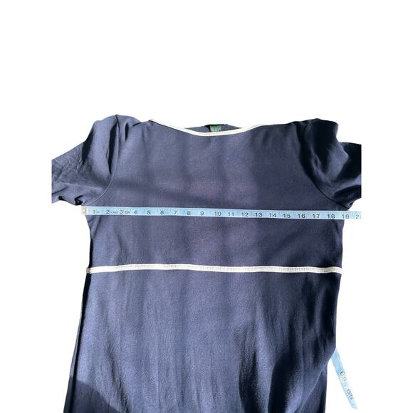 Ralph Lauren Blue Basic Y2K Short Sleeve Babydoll Maxi Dress Size Large - Picture 9 of 12